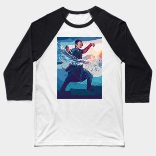 Abstract water bender Baseball T-Shirt